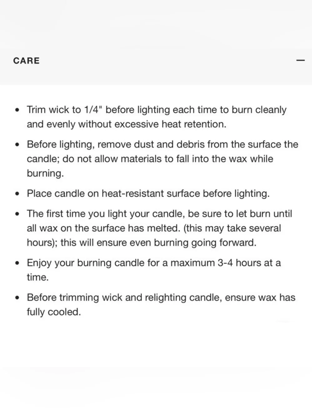 Crate&Barrel single wick